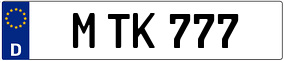 Truck License Plate